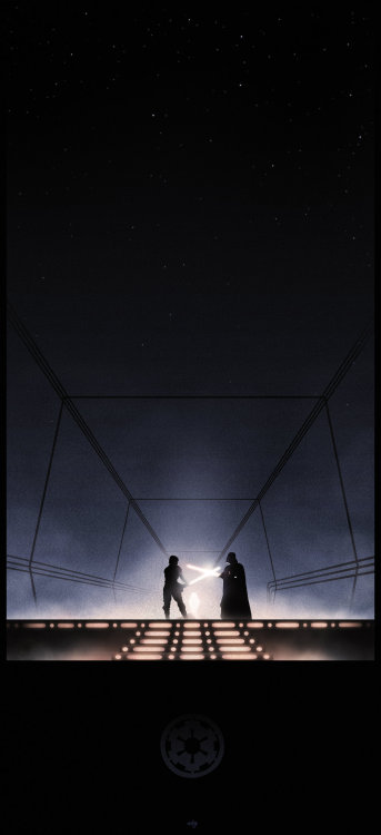 geekynerfherder:‘Star Wars’ Lightsaber Duels by Colin Morella.