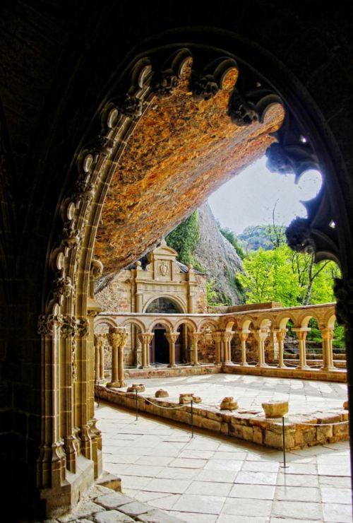 visitheworld:Monastery of San Juan de la Peña / Spain (by Susana Maldonado).