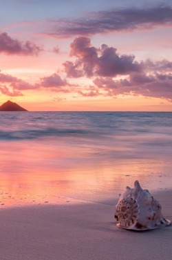 0ce4n-g0d:  Dawn at Lanikai Beach by Janet