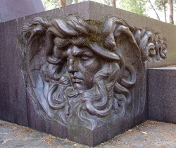 hildegardavon:  Medusa Sculpture in Parco della Villa Borghese, Rome (Italy) 