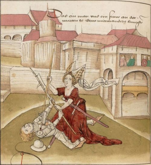 rejectedprincesses:bythegardengate:Women in late medieval fencing manuals. Via http://www.wiktenauer