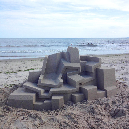 thedesigndome: New Contemporary Sand Castles by Calvin Seibert Artist Calvin Seibert, also known as 