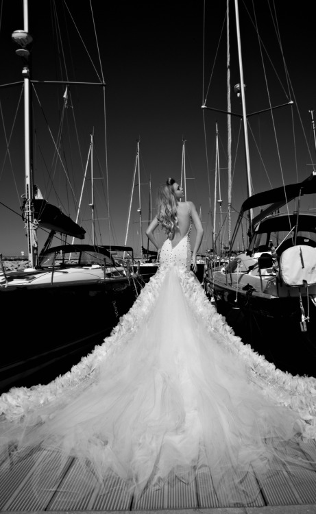 Black and white inspiration:  Bridal Collection by Galia Lahav 