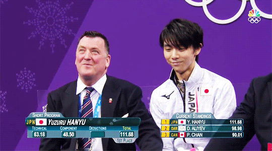 chatnoirs-baton: Yuzuru Hanyu makes 111.68 in the Men’s Short Program @ the 2018 