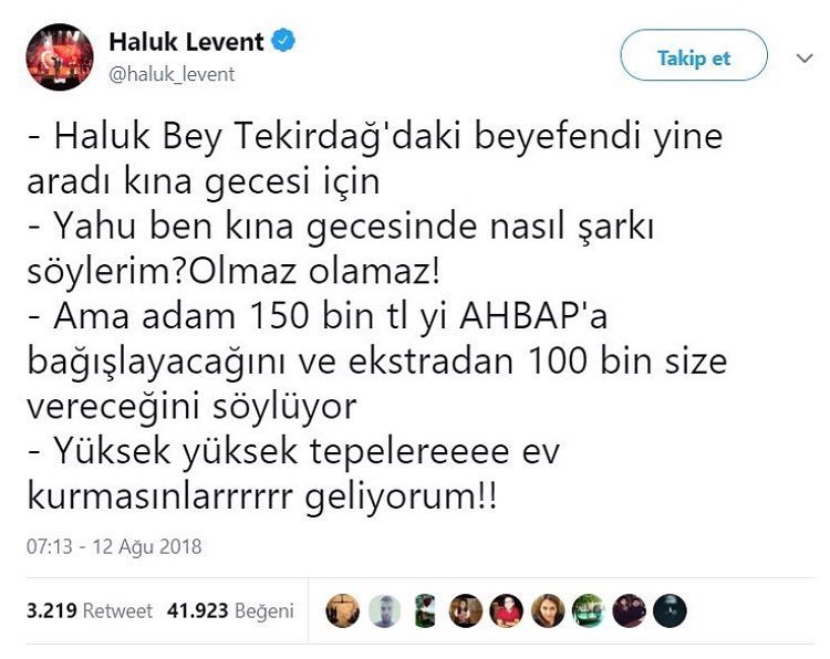 Haluk Levent

- Haluk Bey...