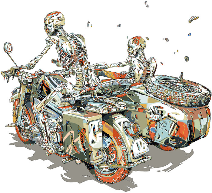 supersonicelectronic:   HR-FM. Frenetic illustrations from HR-FM:  Read More