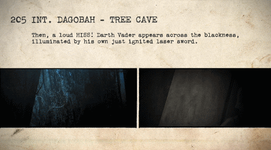 gffa:Storyboards to Film Comparison:  Star Wars: The Empire Strikes Back | by Glass Distortion