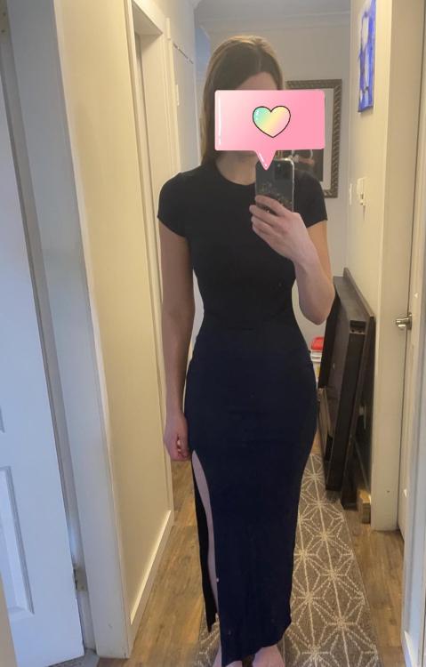 In love with long tight dresses on my body!