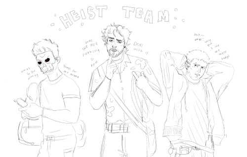 I Made This Dodgy Sketch When I Was Coming Up With Nicky, Neil And Aaron’s Little Trio In My Criminals