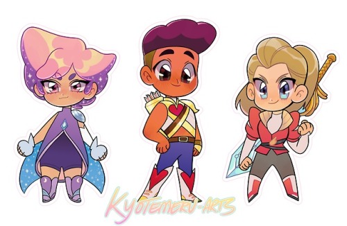 kyotemeru-arts:Gonna make She-ra stickers/acrylic keychains ヾ(*′○`)ﾟ.+:｡ﾟ☆!!!(would probably make mo