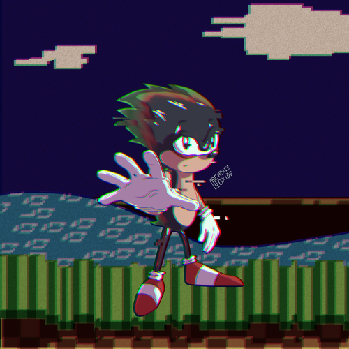 Found out about Ashura, the original dark Sonic, from the @didyouknowgaming video on Sonic glitches.