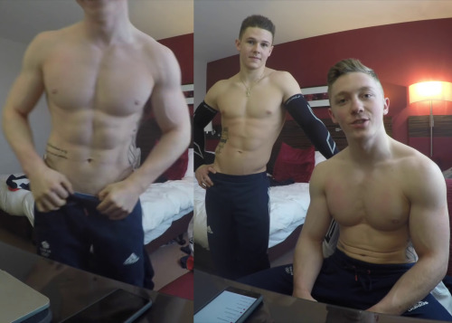 finelookinguys:  Nile Wilson and Brinn Bevan shirtless 