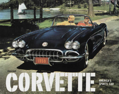 Chevrolet Corvette, promotional brochure: America&rsquo;s Sports Car, 1959. Chevrolet. Via Hagley