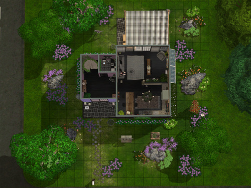 I won’t get these posted if I don’t post them, so today’s floorplan is Purple Tower, owned by Melody