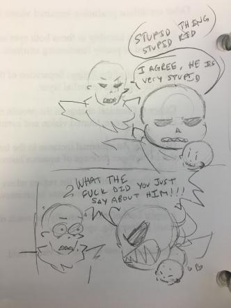 badgertablet:  potato-arts:   But consider this:  Swapfell Papyrus as a little bean