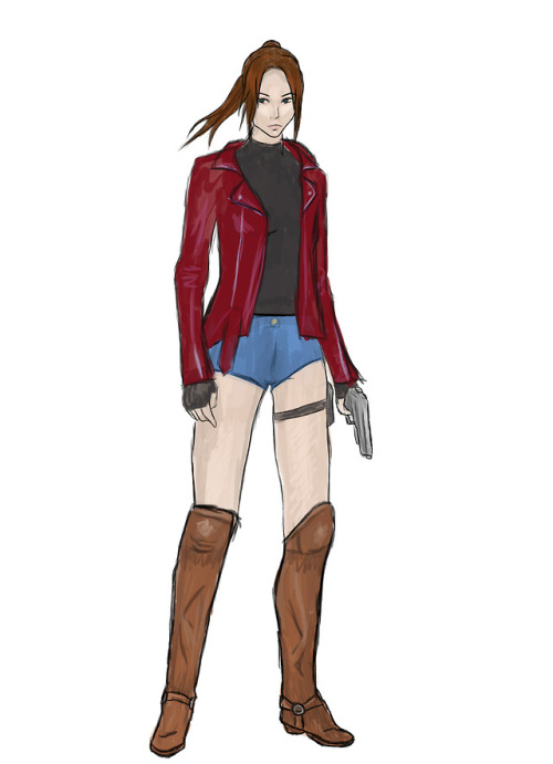 Claire Redfield outfit concept art