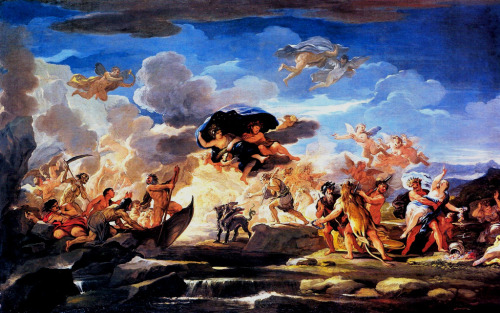 Luca Giordano (1682-1692), ‘Mythological Scene with the Rape of Proserpine’, 1685“At the