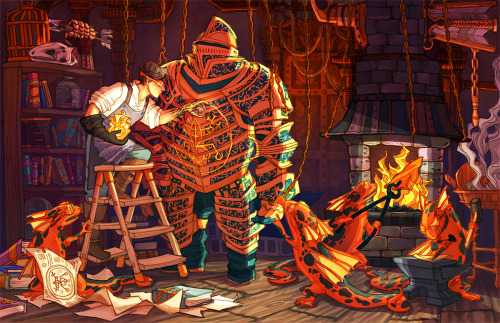 caitlynkurilich:   I’m left-handed and I naturally draw many characters as being left-handed t