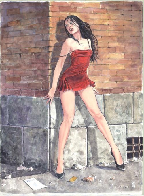 comicblah:  Pandora’s Eyes art by Milo Manara 