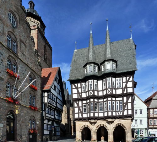 The townhall of Alsfeld, Germany was built 500 years ago in 1516.