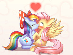 the-pony-allure:Kisssss!!! by PhoenixPeregrine  &lt;333