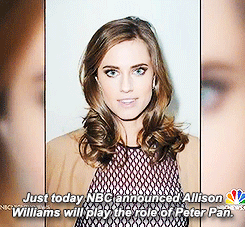 jasonapham:Brian Williams reporting on his daughter, Allison Williams, being cast as Peter Pan (x)