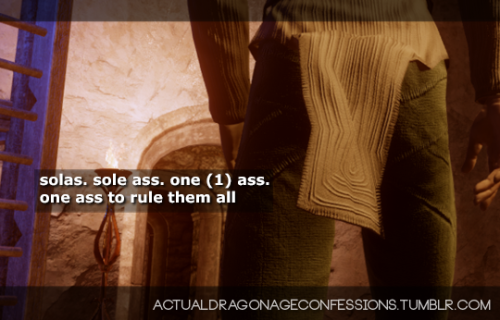 actualdragonageconfessions: solas. sole ass. one (1) ass. one ass to rule them all