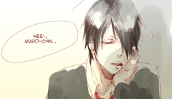 netamashii:  himuro picks up a bad habit