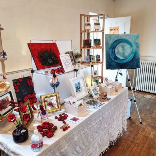 <p>✨All set up and very excited to be here at the Chippenham Christmas Art Fair!✨</p>

<p>Lots of amazing stalls to browse!</p>

<p>Come and visit us today. Open till 3pm.</p>

<p>✨<br/>
✨</p>

<p><br/>
#artbysandi #sandisayer #contemporaryartist<br/>
#modernartist #modernart #spiritualart #spiritualartist #loveandgratitude #appreciation #wiltshireartist #contemporarybritishartist #texturedart #texturedpainting #abstractart #abstractpainting #inspiredbygemstones #inspiredbynature #modernart #moderninterior #bethechange #lightworker #textures<br/>
 (at Calne)<br/>
<a href="https://www.instagram.com/p/CWNoyv0om1H/?utm_medium=tumblr">https://www.instagram.com/p/CWNoyv0om1H/?utm_medium=tumblr</a></p>