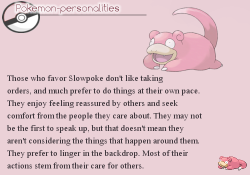 pokemon-personalities: #79, Slowpoke 