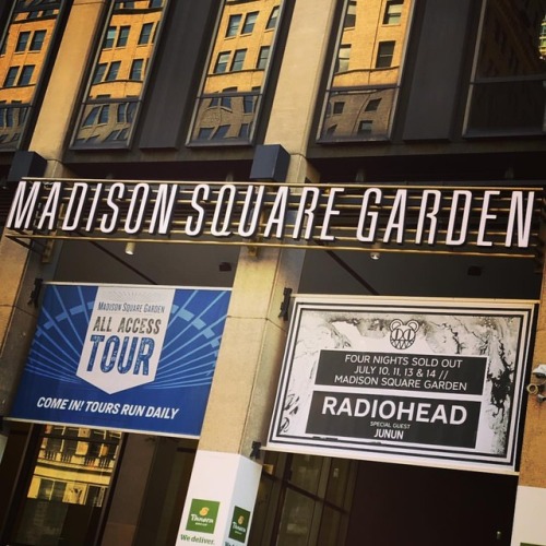 tonight! first of @radiohead’S four show residency, and my first #MadisonSquareGarden show. #r