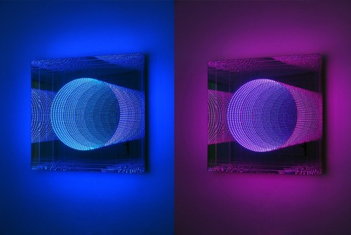 staceythinx:  Infinity LED light art by Hans Kotter Kotter on his work:  No other element inﬂuences our planet more than light. Light has enchanted me because of its inﬁnite variations and this aspect inspired me to investigate its composition and