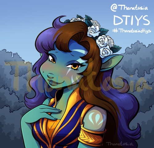 My participation to @thanatasia ‘s DTIYS (“Draw This in Your Style” for those