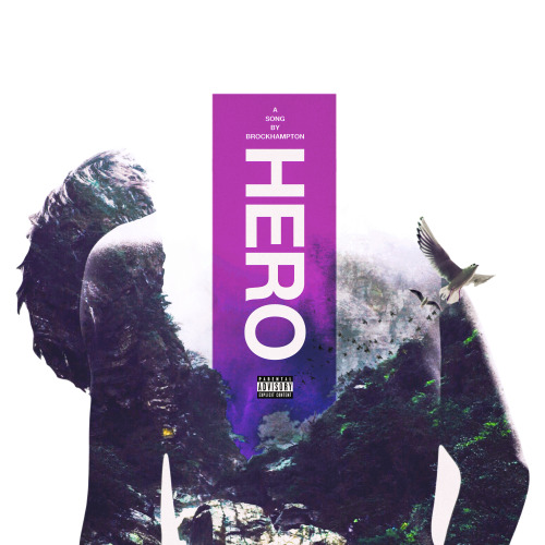 artwork: brockhampton - hero / art designed by @hkcovers