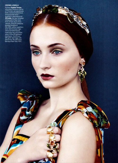 athinglikethat: US Vogue December 2013Bling RingsPhotographer: Patrick DemarchelierModels/Celebs: So