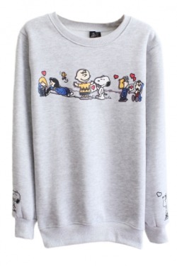 un-beso-y-una-flor-u-u:  Cartoon’s daaaay yeaaaah ♥  Cartoon Snoopy Print Sweatshirt   Bunny Print with Rabbit Ear Sweatshirt   Cartoon Figure Simpson Print Sweatshirt   Cartoon Pattern Print Sweatshirt  