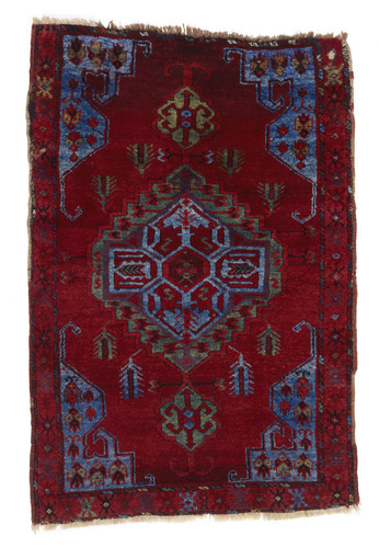 Karaman Carpet with Blue Medallion on Red Ground, Ottoman period, 1281–1924, early 19th centur