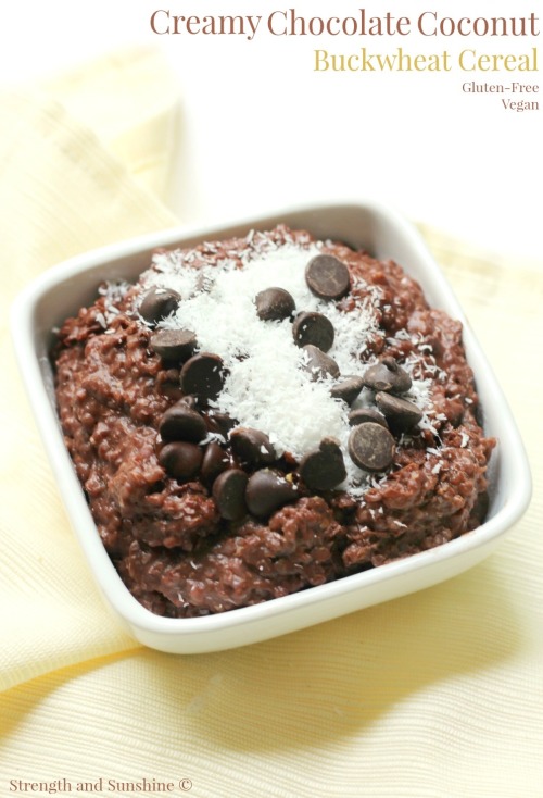  Creamy Chocolate Coconut Buckwheat Cereal