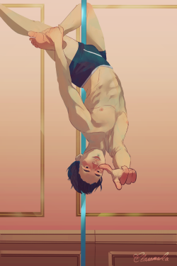 claramarla:  To all the artists who are drawing poledancing Yuri: keep doing it ( ͡° ͜ʖ ͡°)