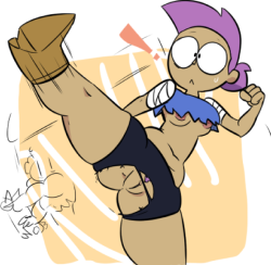 themanwithnobats: HIGH KICK ENID for quick