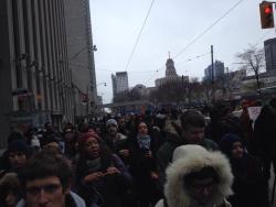 wetter-than-the-titanic:  Black Lives Matter Toronto 2014.Dec.13 Downtown Toronto, Dundas Square, Eaton Centre, City Hall 