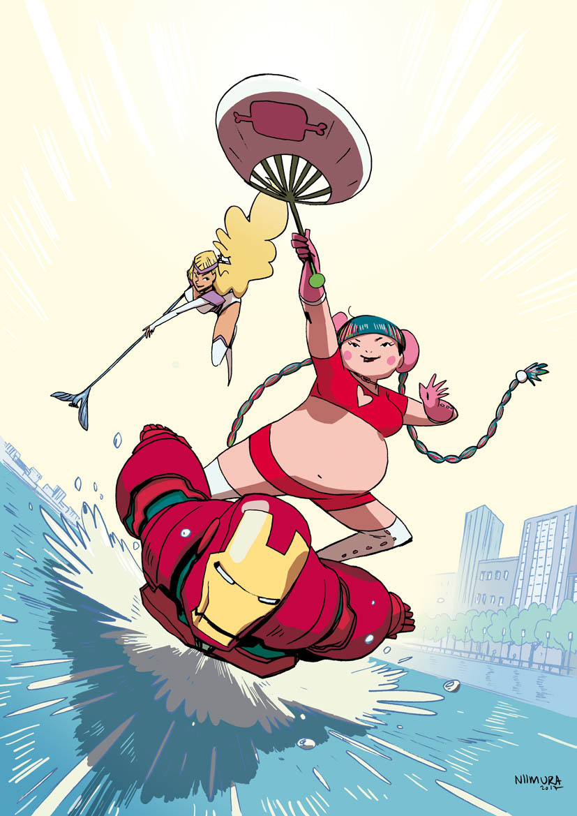 chezniimura:  I created the character and some illustrations of Stomp-chan, a  superhero