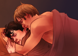 Hannigramismyjam:  Glasses-Wearing Hannibal Waking Up His Sleeping Beauty, Ever So