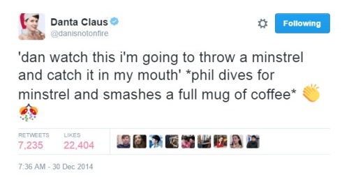 petalphan:dan and phil + domestic winter tweets through the years·  * 　 　　 *   ✫  ✧
