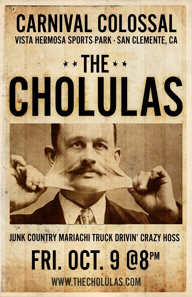 The Cholulas play Friday, Oct. 9 (8-9pm).