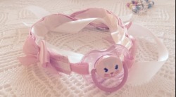 braidsandbruisedknees:  threealpacas:  The most adorable paci gag is now mine! ♥‿♥  @pleasurabledistractions  @braidsandbruisedknees should be pretty easy to make