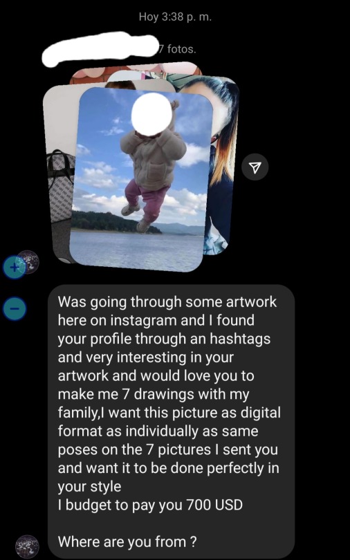 Sadly Got My First Scammer, Who Was Asking For A Commission Or Rather A Big Ahh Proyect. I'm A Small