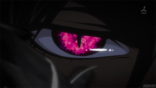 anime glowing red eyes gif
