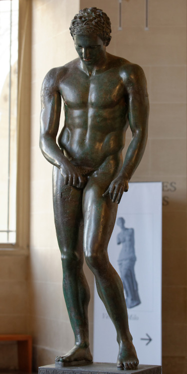 The so-called “Croatian Apoxyomenos,” depicting an athlete scraping oil off his body with a strigil 
