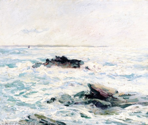 theluckiestlb:  The Sea in the Sun, Quiberon, Morbihan Maxime Maufra - 1916